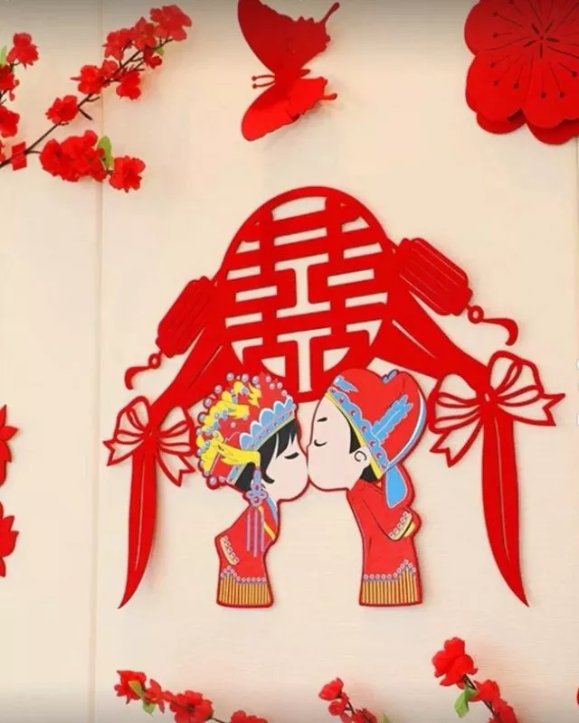 Trang trí chữ Hỷ cho đám cưới