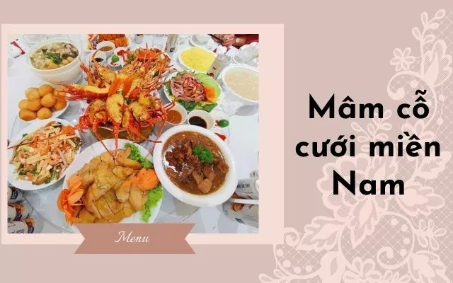 Thực đơn cưới tham khảo tại nhà hàng tiệc cưới 