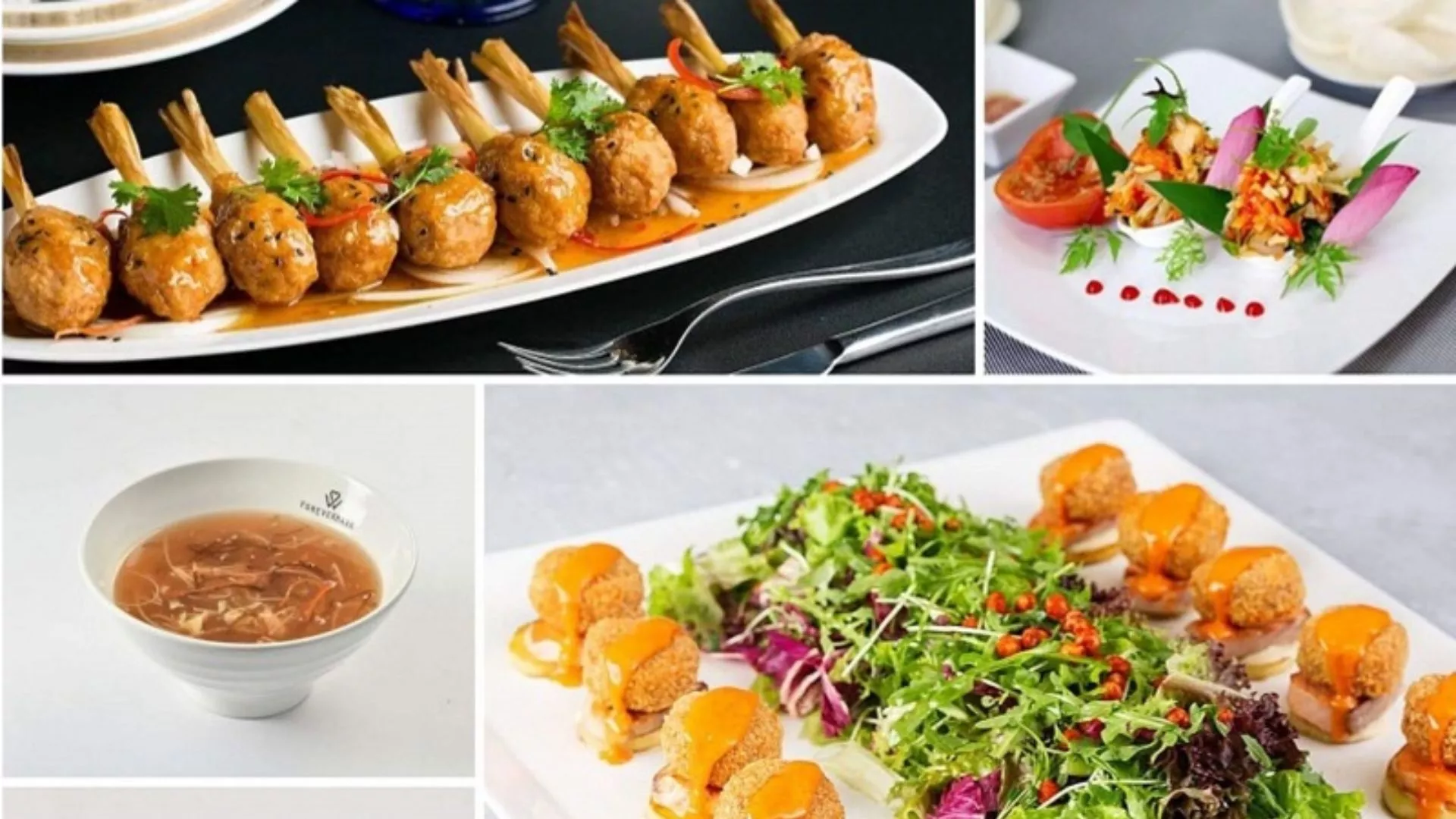 Món khai vị trong thực đơn nhà hàng tiệc cưới