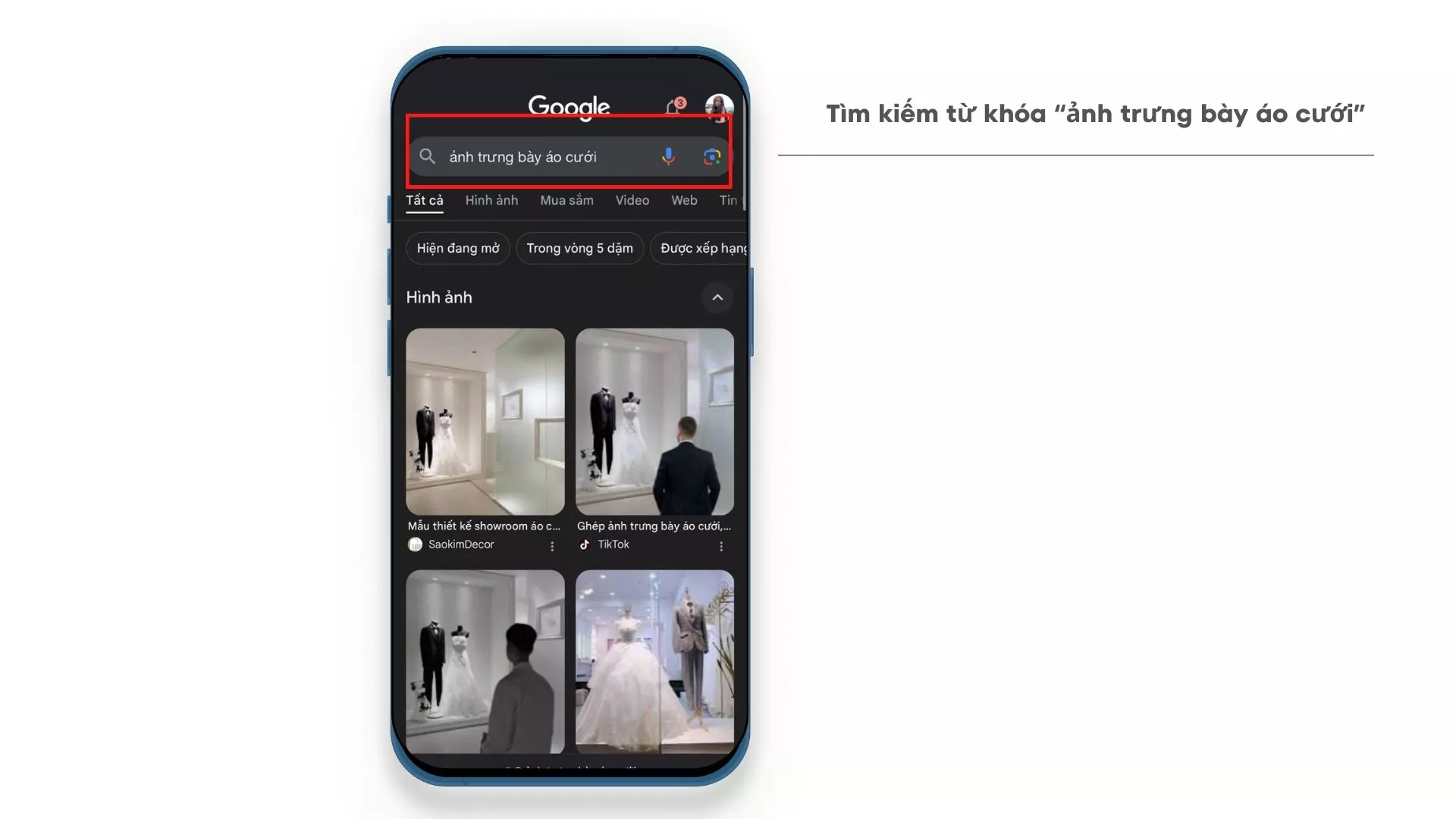 Hướng dẫn ghép trend ảnh trưng bày áo cưới cùng Picsart
