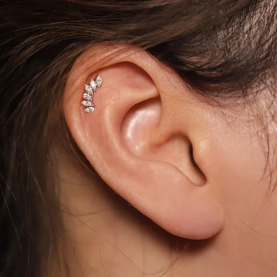 Vị trí xỏ khuyên - xỏ vị trí Helix