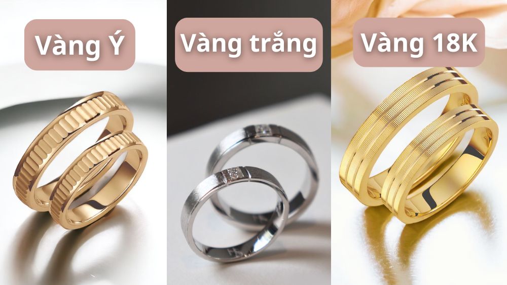 Vàng trắng, vàng Ý, vàng 18K cái nào đắt hơn?