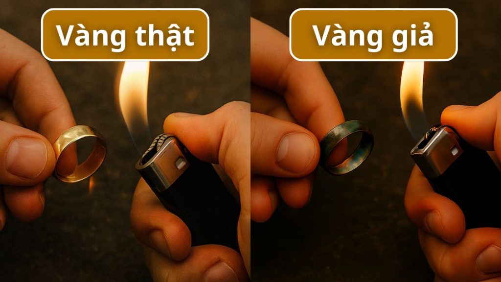 Cách thử vàng bằng lửa