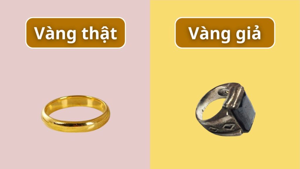Cách thử vàng thật bằng chanh hoặc giấm