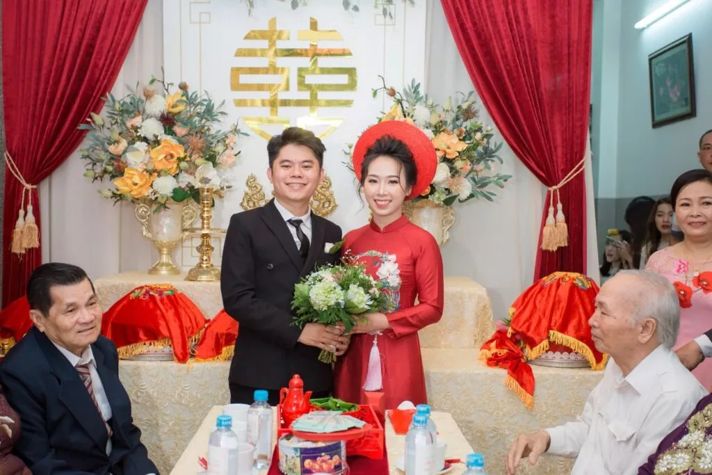 Lễ vu quy được tổ chức tại nhà gái