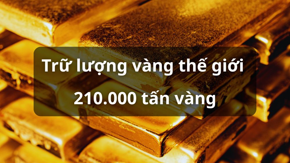 Trữ lượng vàng trên thế giới hiện nay