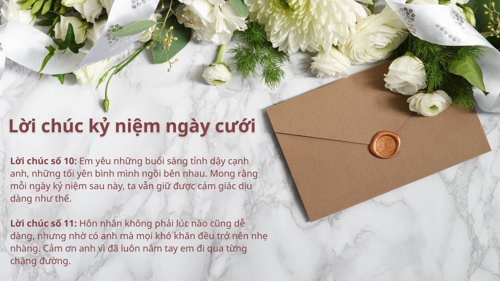 130+ Lời chúc kỷ niệm ngày cưới ý nghĩa, hay, ngắn gọn 2025