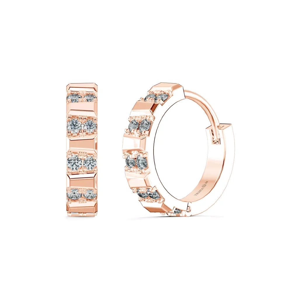 Bông tai Choco Bar Earring With Round FBT5009