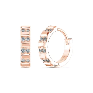 Bông tai Choco Bar Earring With Round FBT5009