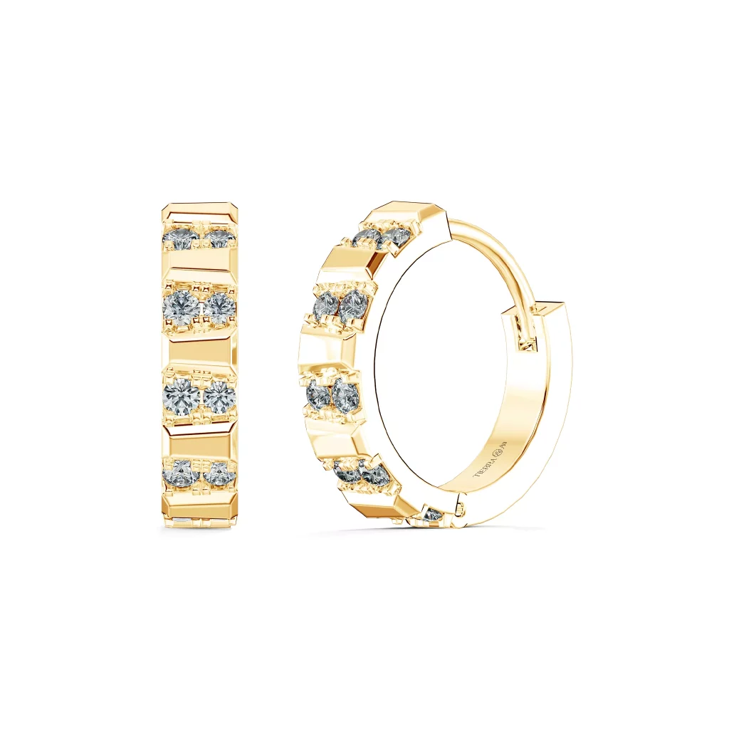 Bông tai Choco Bar Earring With Round FBT5009