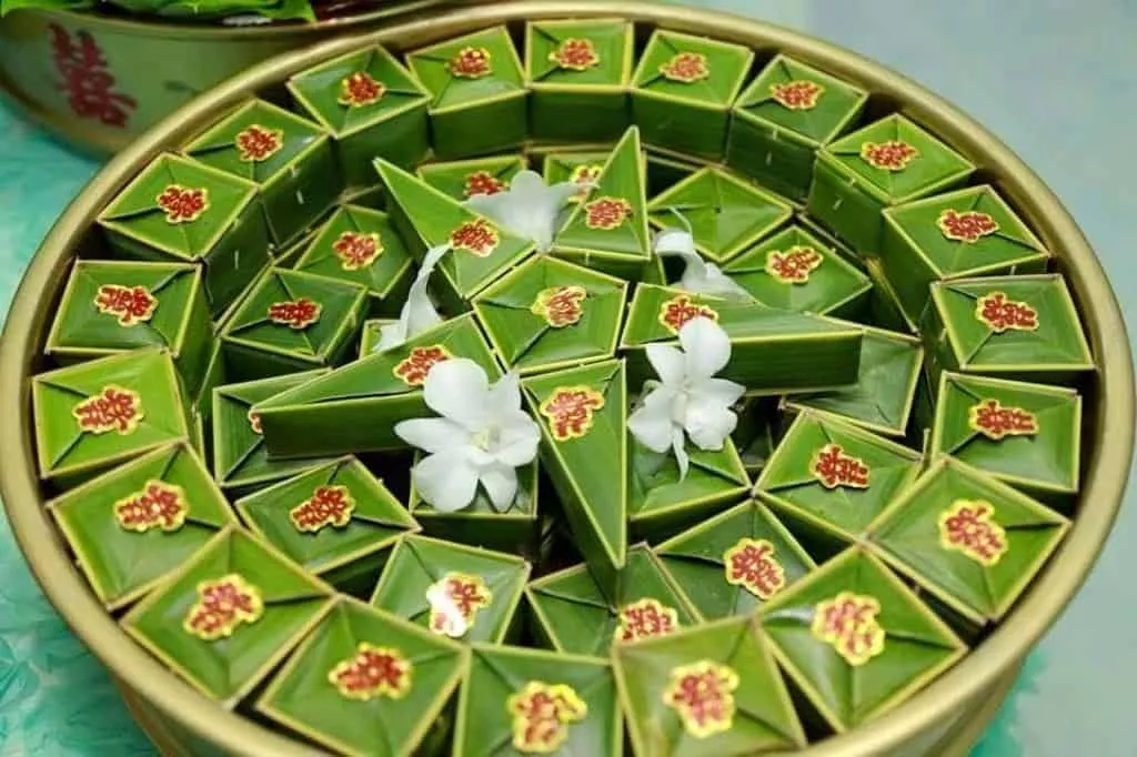 Bánh phu thê luôn là một phần không thể thiếu trong mâm quả cưới của người Việt
