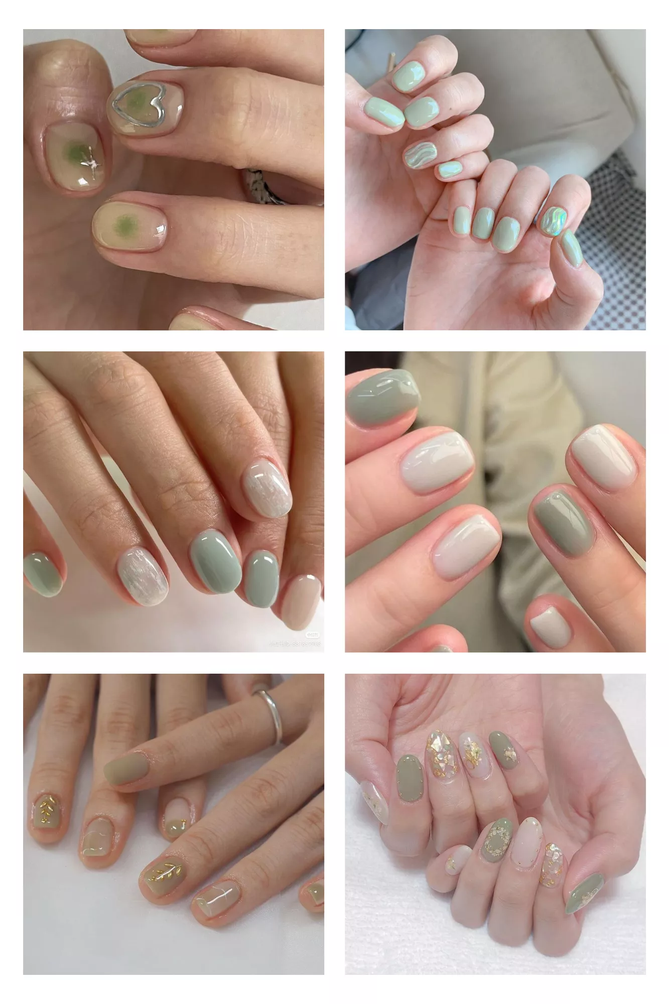 Bộ nail xanh lá sẽ giúp bạn cảm nhận sự tươi mới