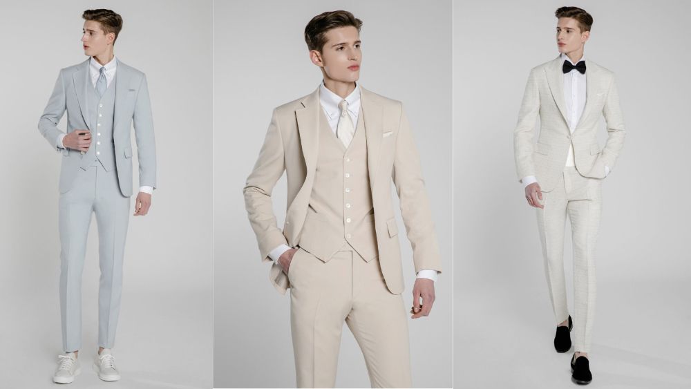 Chú rể ốm nên mặc vest màu gì để trông cân đối và đầy đặn hơn?
