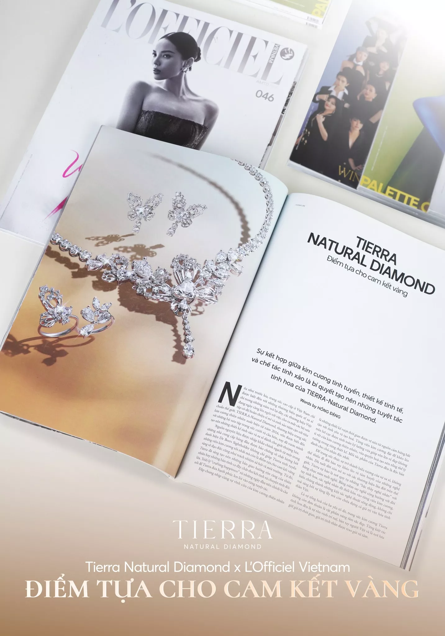 Tierra xuất hiện trên tạp chí L’Officiel Vietnam