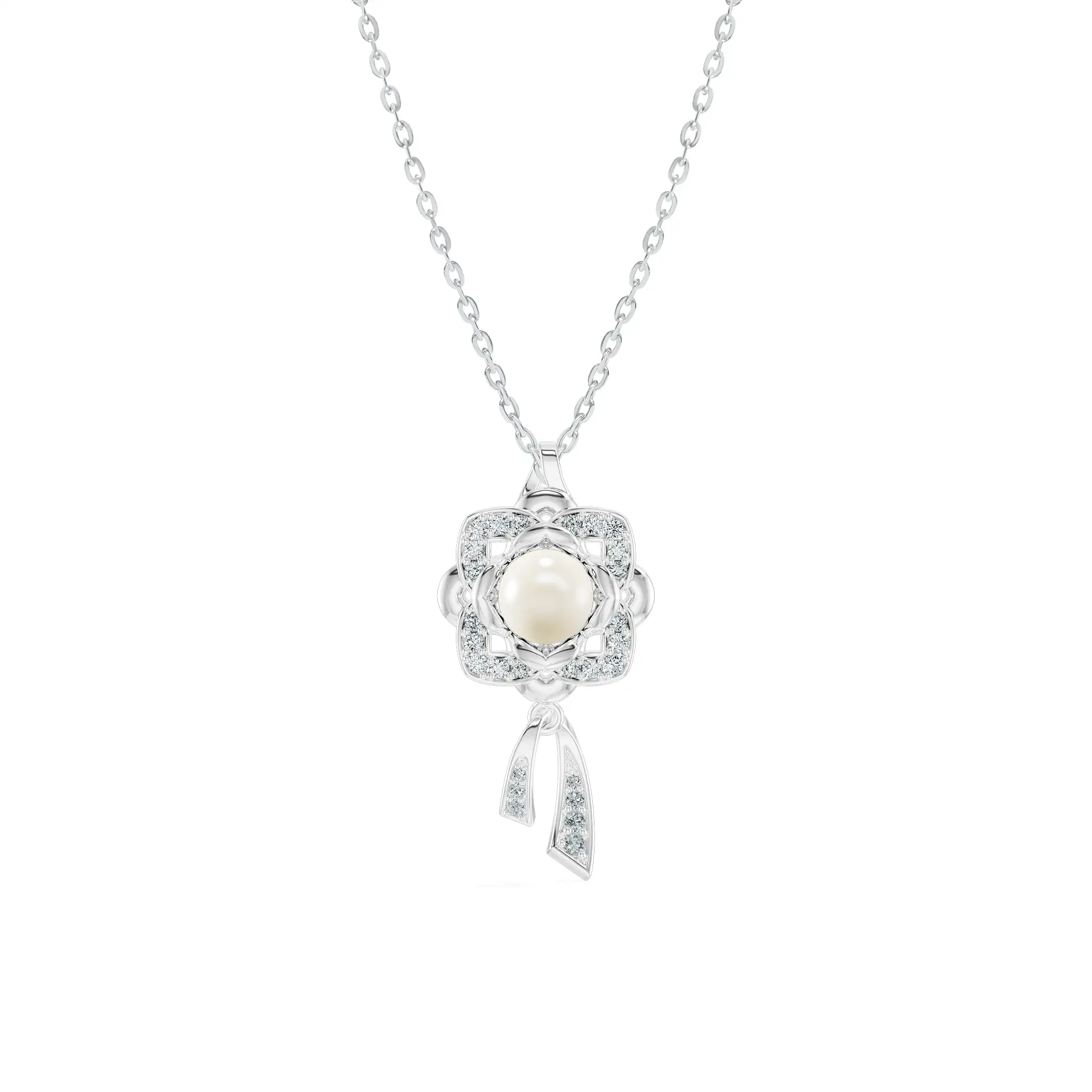 Mặt dây chuyền White Camellia Pendant  MDA2127