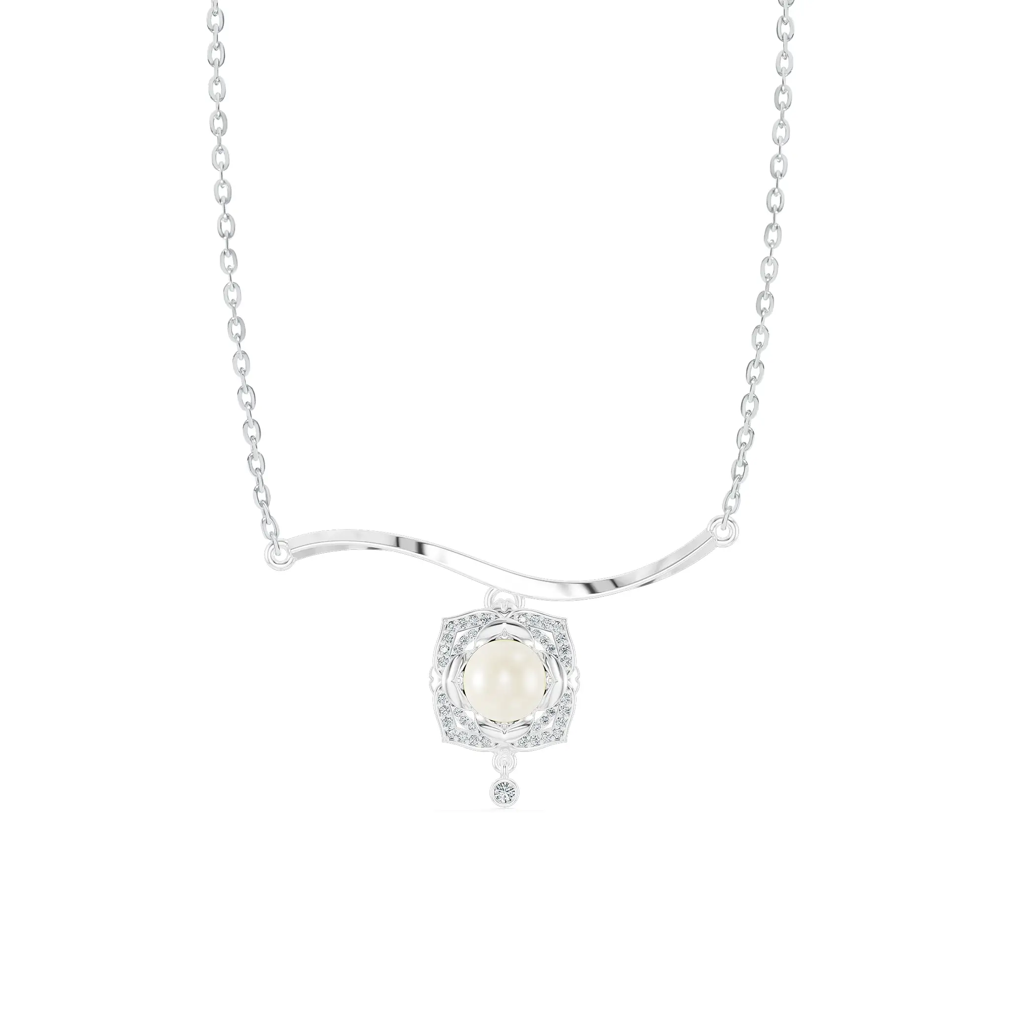 Mặt dây chuyền White Camellia Necklace MDA8124