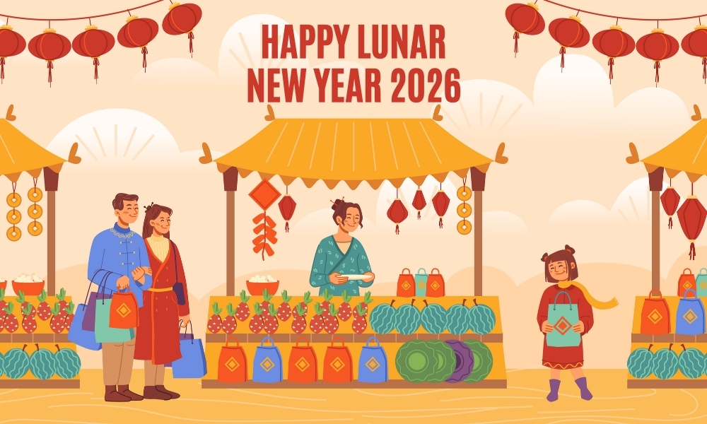 Hình nền năm mới Bính Ngọ 2026 làm mẫu thiệp chúc Tết, bao lì xì