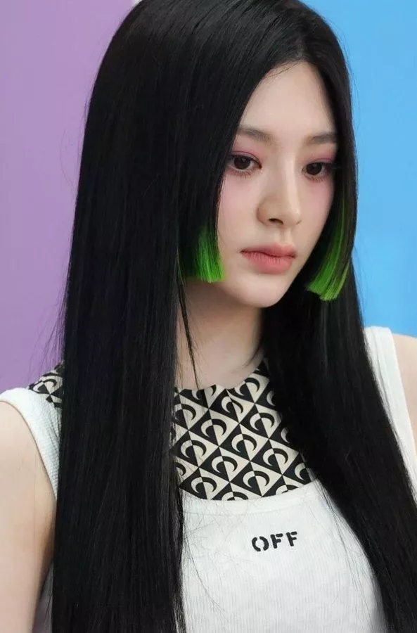Tóc mái Hime nhuộm chân mái