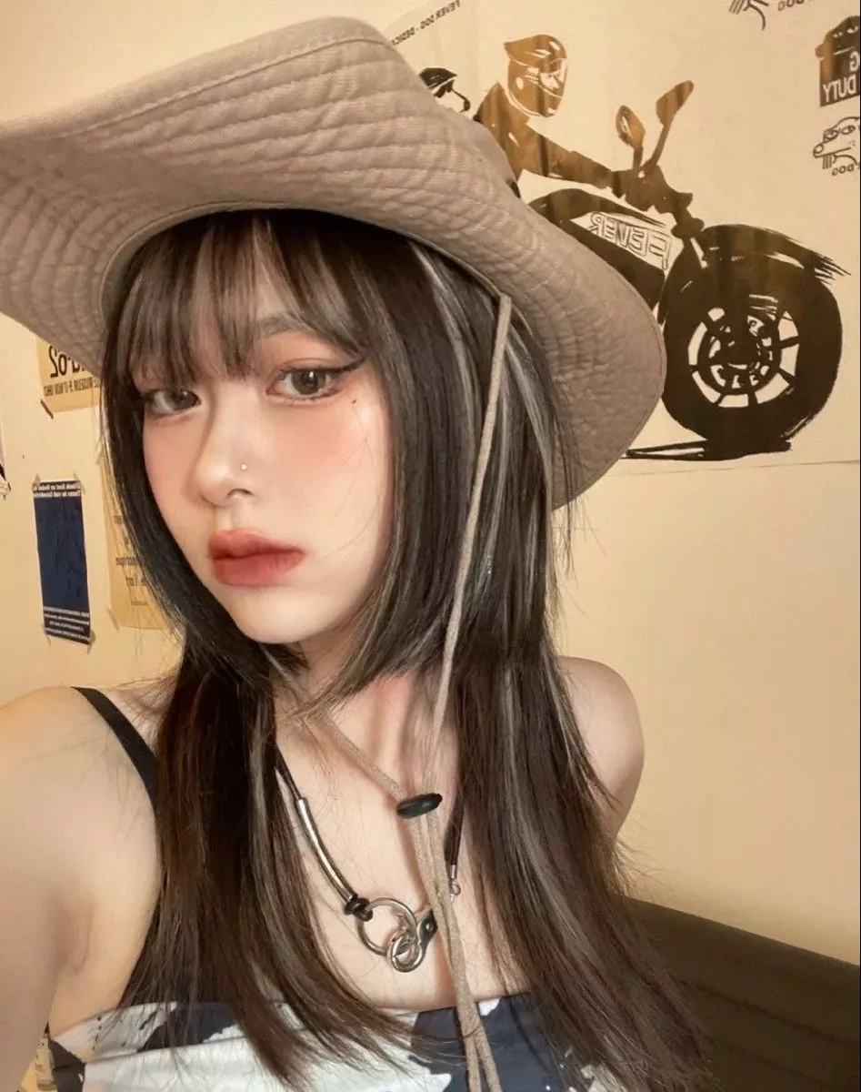 Mái Hime nhuộm highlight