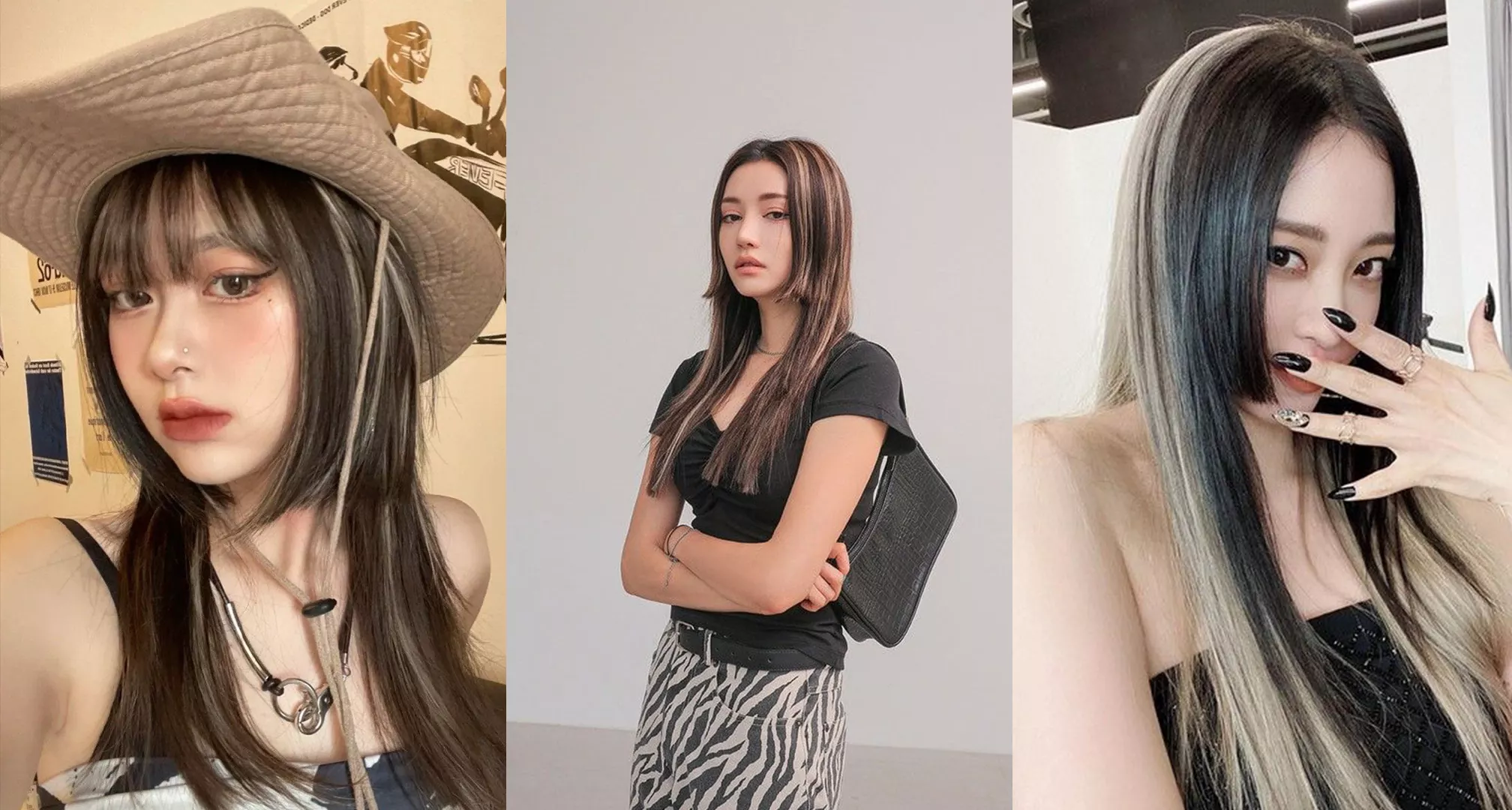 Mái Hime nhuộm highlight