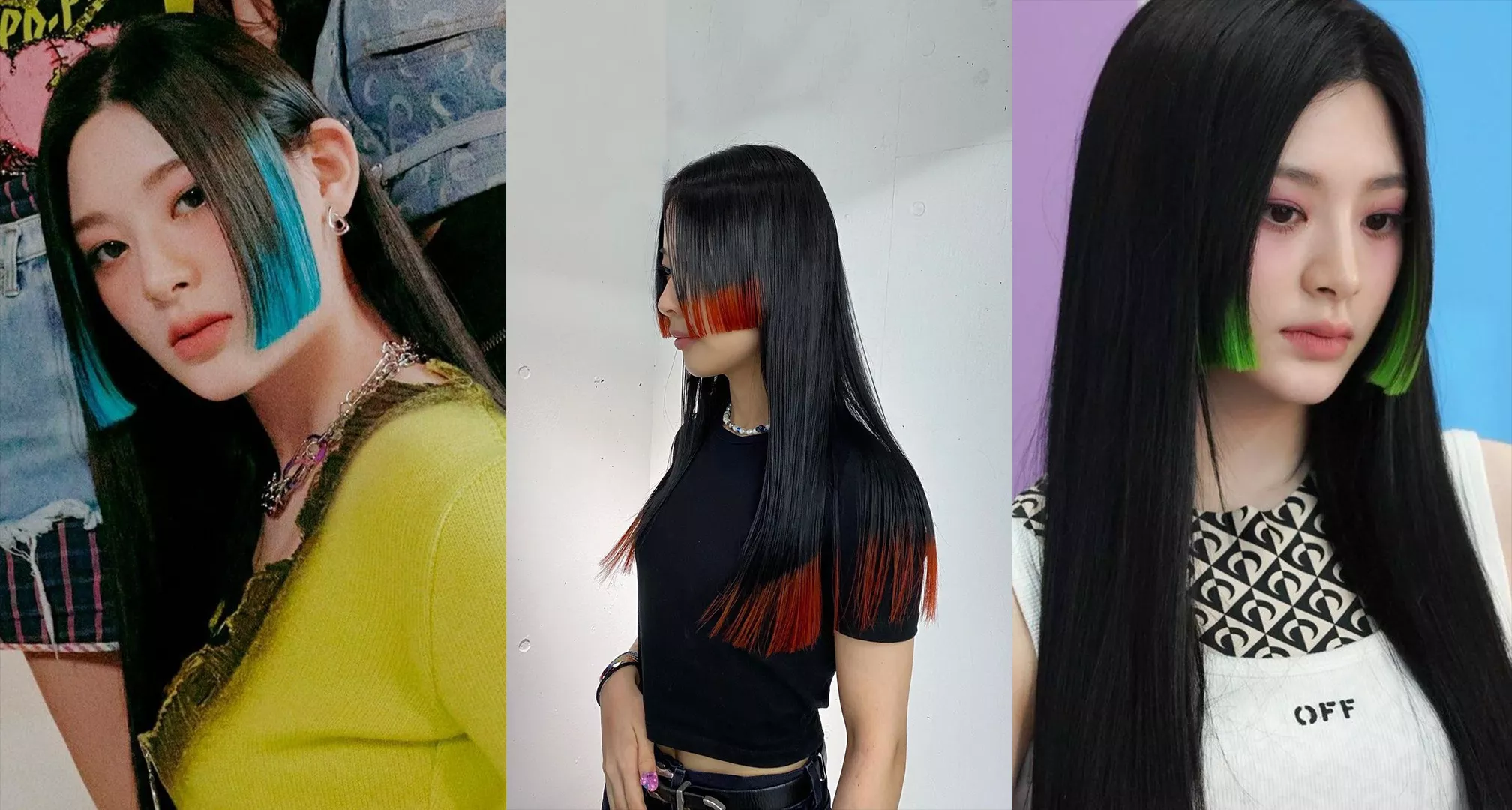 Tóc mái Hime nhuộm chân mái