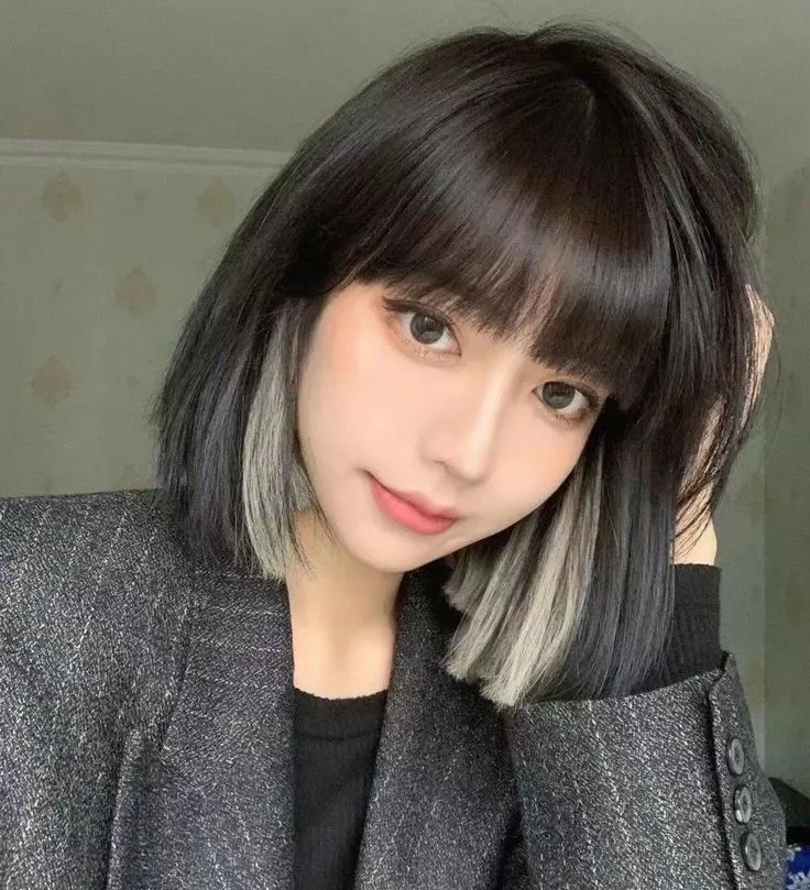 Kiểu tóc layer highlight sau gáy