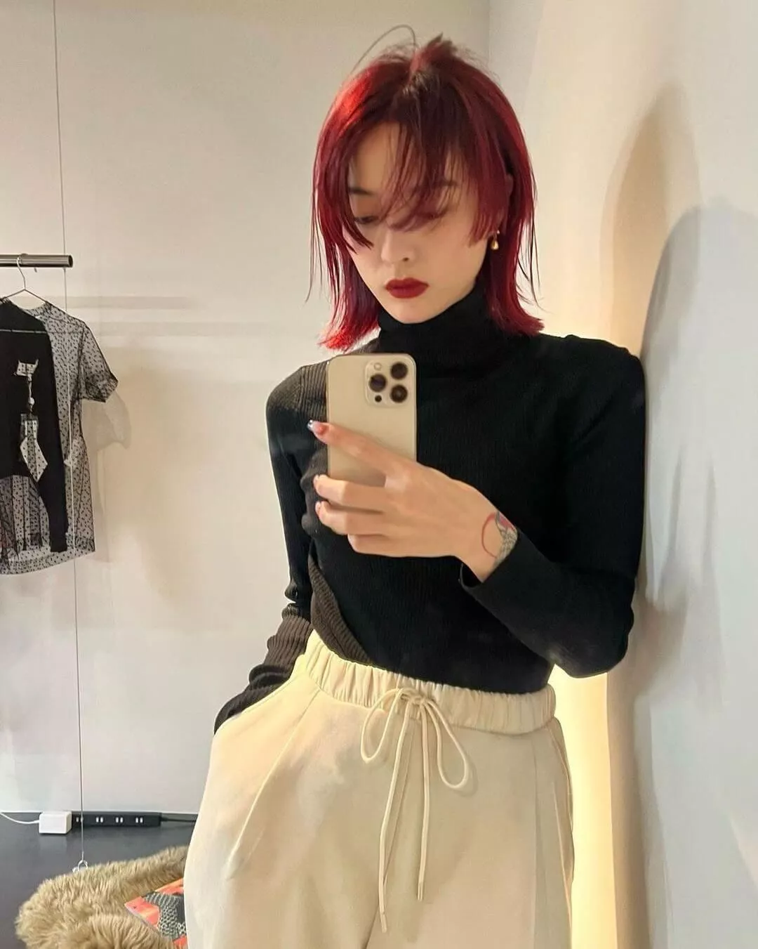 Tóc mái Hime nhuộm