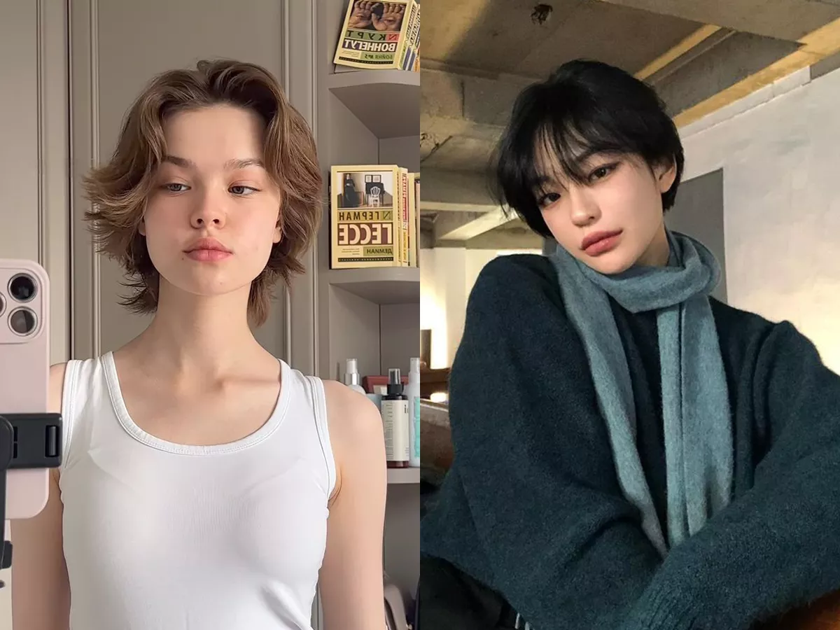 Kiểu tóc tomboy cắt layer