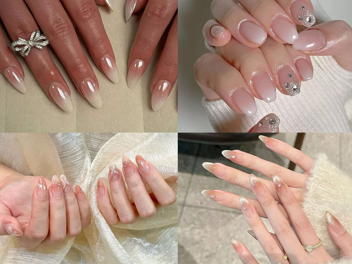 Nail cô dâu ombre