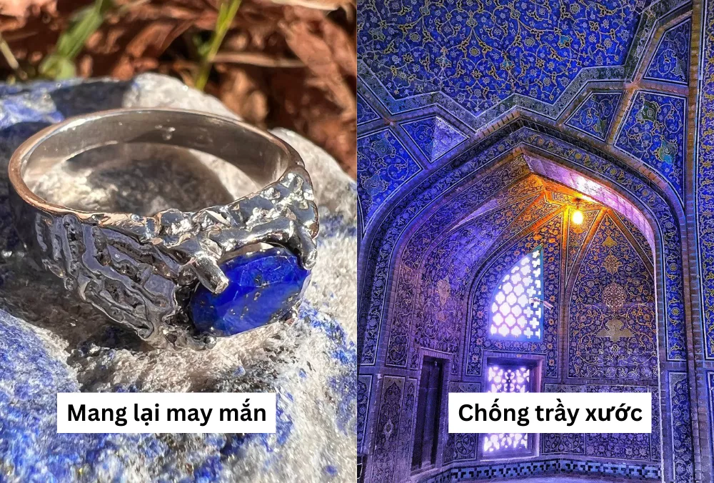 Đá Lapis vừa có độ cứng cao để xây dựng, vừa có thể dùng làm trang sức