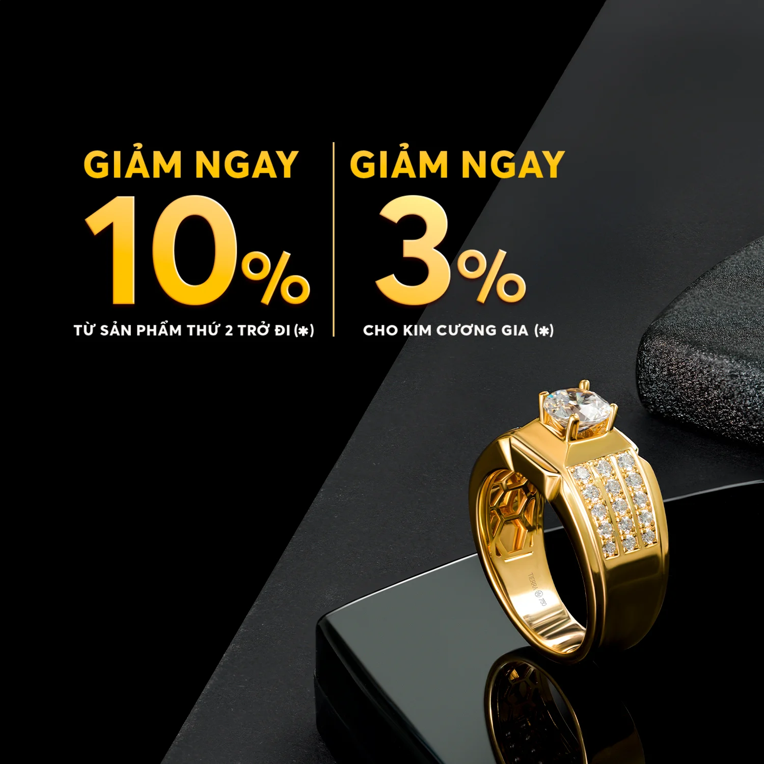 Khuyến mãi nhẫn nam tháng 3