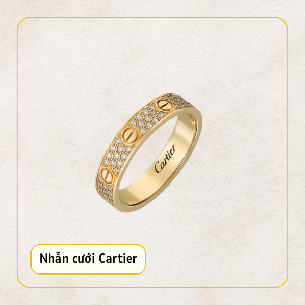 Cartier là 1 trong các thương hiệu nhẫn cưới nổi tiếng thế giới