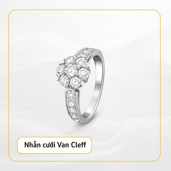 Nhẫn cưới Van Cleef & Arpels đậm chất thơ