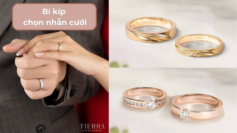 Cách chọn nhẫn cưới đẹp - phù hợp - vừa tay siêu chuẩn