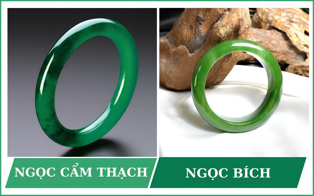 So sánh ngọc bích và ngọc cẩm thạch