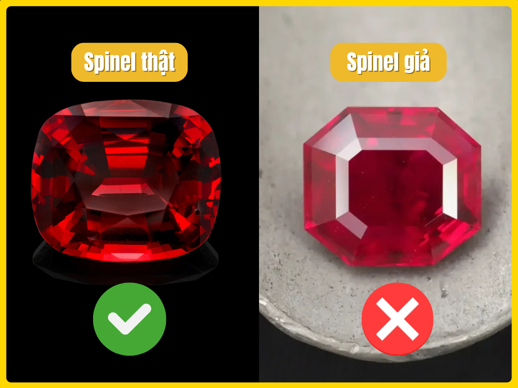 Phân biệt Spinel thật và giả