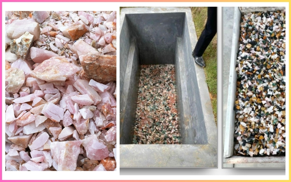 Cách rải đá thạch anh rải nền mộ