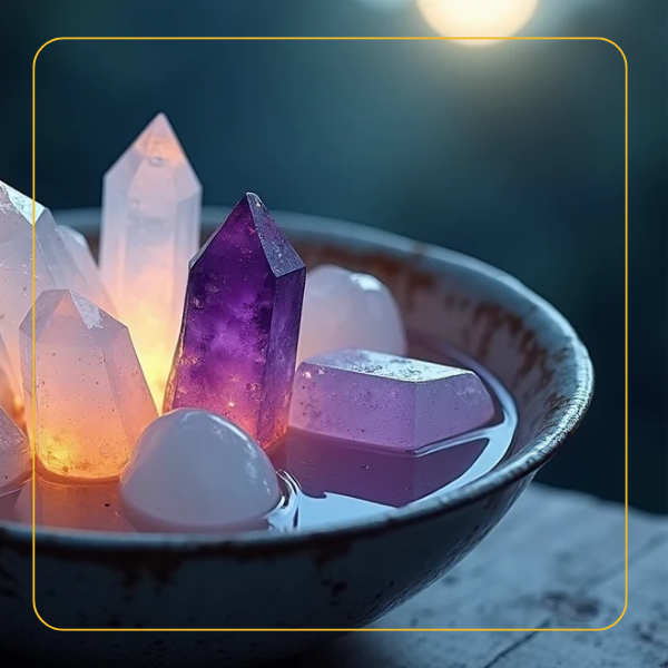 bạn có thể sạc năng lượng cho đá Aventurine xanh dưới ánh trăng rằm