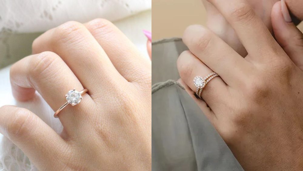 Chọn nhẫn nữ theo dáng bàn tay thô
