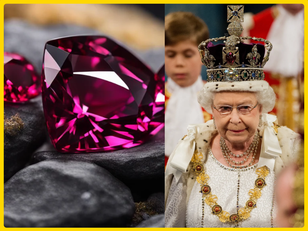 Spinel được dùng trong vương miện của nữ hoàng Anh
