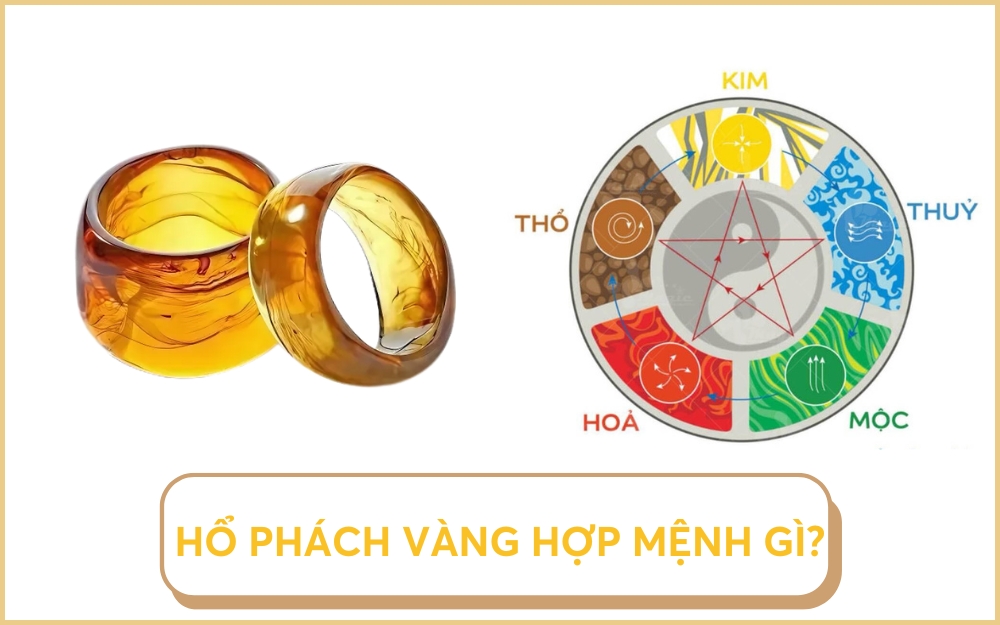 Hổ phách hợp mệnh gì theo phong thủy ngũ hành?