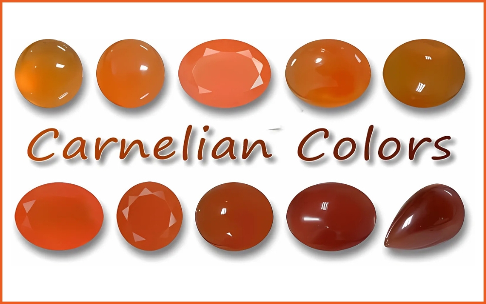 Các loại màu sắc đá Carnelian