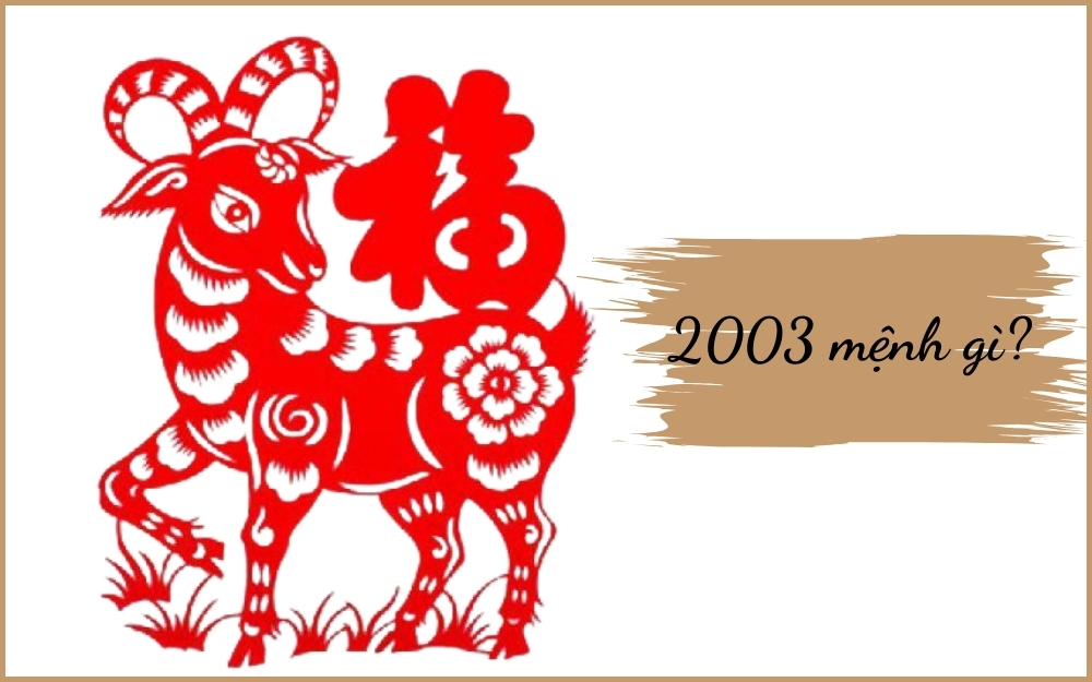Người sinh năm 2003 thuộc mệnh gì? 2003 thuộc tuổi Quý Mùi, mệnh Mộc (Dương Liễu Mộc)
