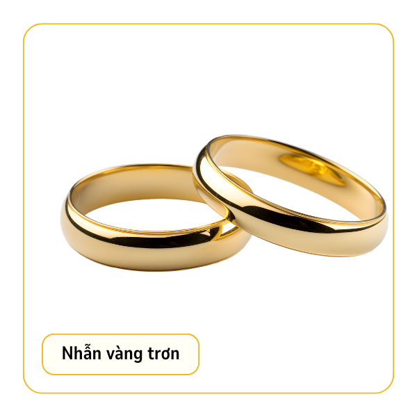 Nhẫn vàng trơn là loại trang sức được chế tác từ vàng nguyên chất