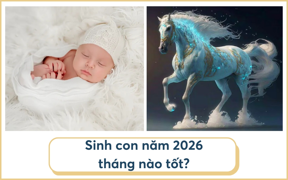 Con sinh năm 2026 tháng nào tốt?