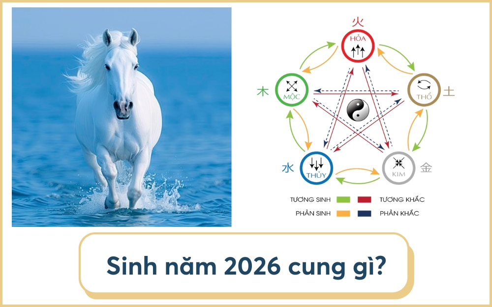 Nam, nữ sinh năm 2026 mệnh gì cung gì?