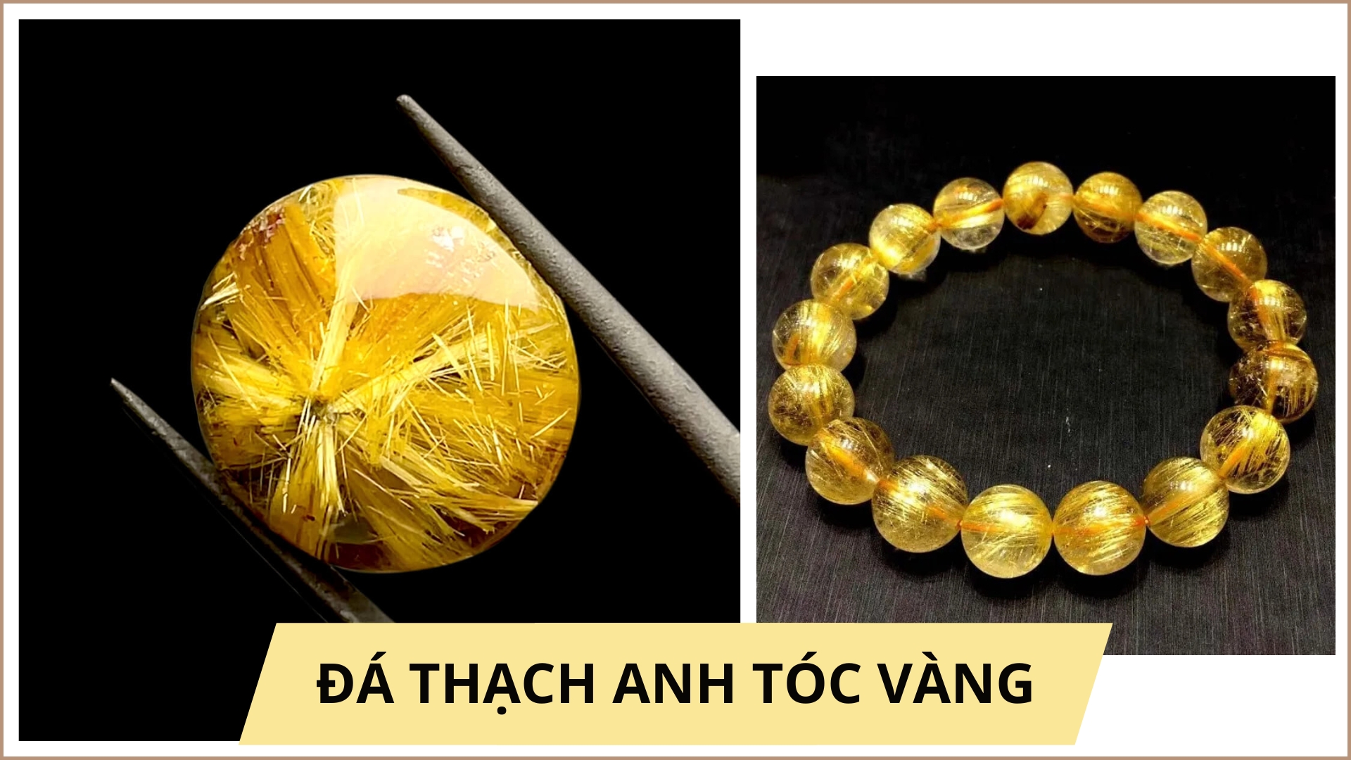 Đá thạch anh tóc vàng