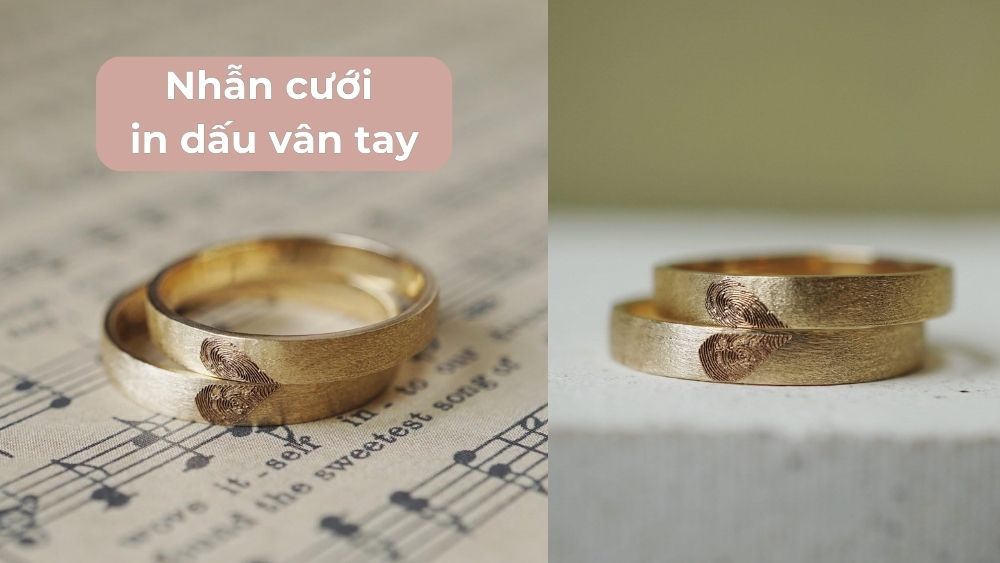 Ý nghĩa của nhẫn cưới in dấu vân tay mà có thể bạn chưa biết