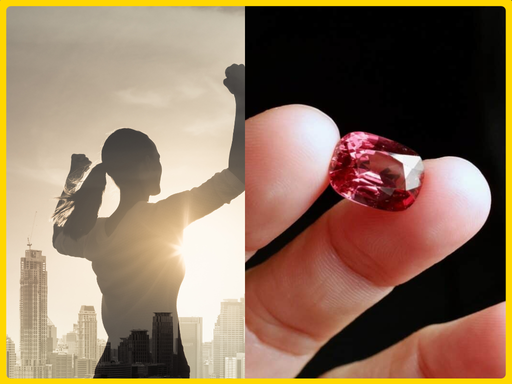 Đá Spinel  giúp kích thích tích cực, tăng cường sự tự tin