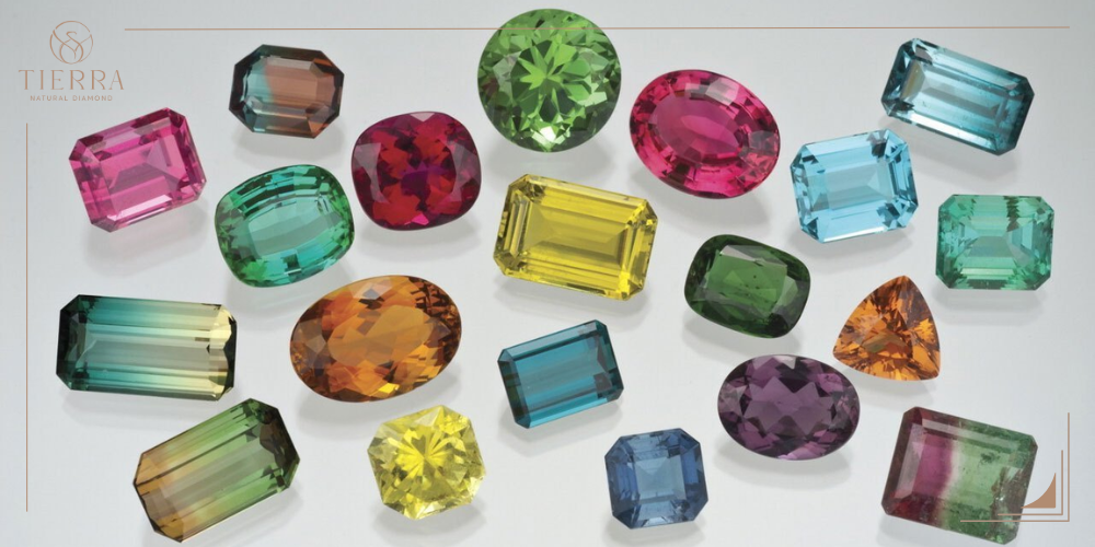 Tourmaline đen, hồng, xanh và dưa hấu là những loại phổ biến nhất